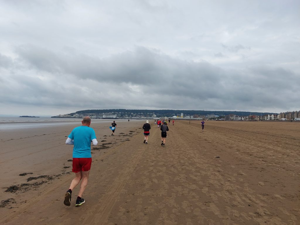 The Marine Parade parkrun is run along the beach in the summer months