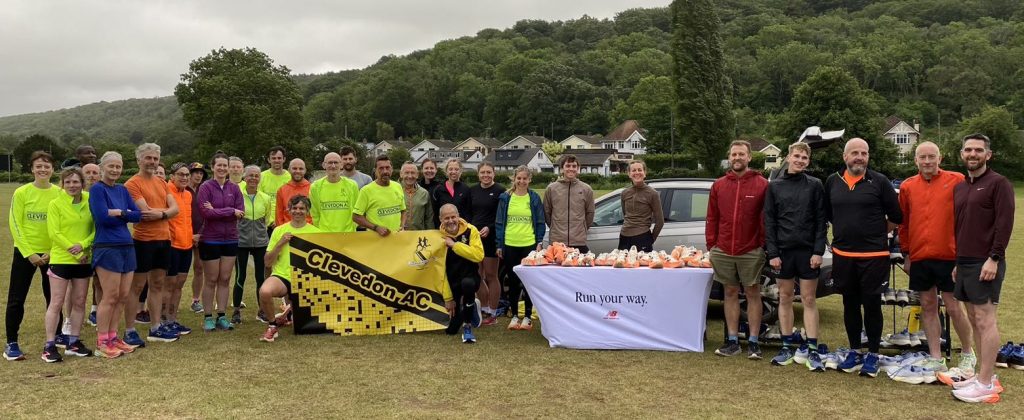 On Tuesday the 27th May we took a New Balance demo to Clevedon Athletic Club and joined them for their group intervals session at the grass track in Clevedon!