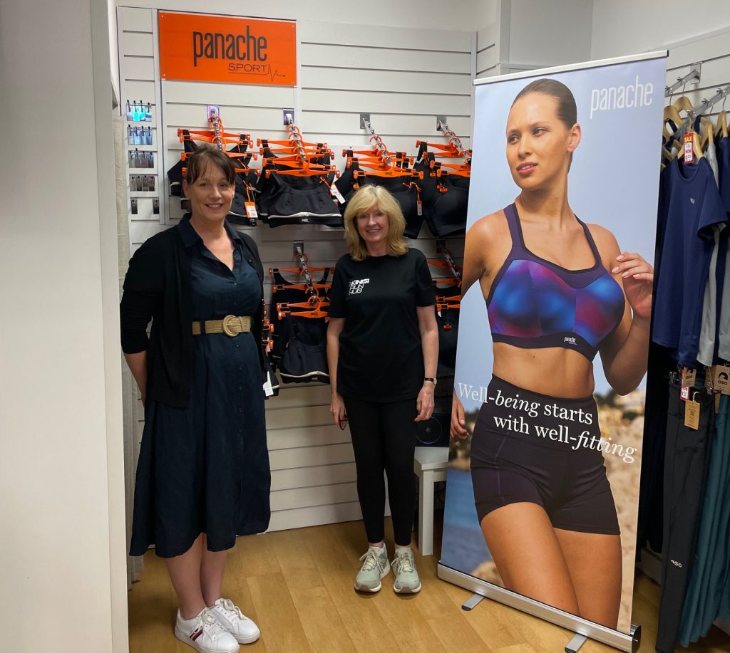 On Wednesday we hosted a sports bra event in collaboration with Panache. We were joined by Carla, a sports bra expert from Panache, who provided a lot of useful advice and guidance about sports bras including how they should fit and feel.